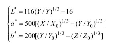 CIE1976LAB由CIE1931XYZ系統(tǒng)之間轉(zhuǎn)換關(guān)系01